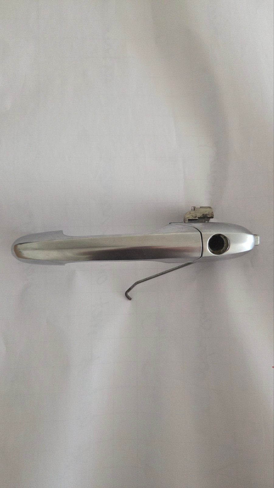 Deurklink Fiat 500 grijs geborsteld, Gebruikt, Ophalen of Verzenden, Fiat, Voor