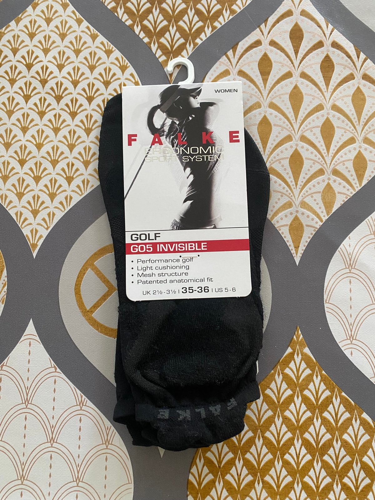 Falke golf sokken voor dames maat 35-36 zwart NIEUW, Ophalen of Verzenden, Nieuw, Kleding, Overige merken