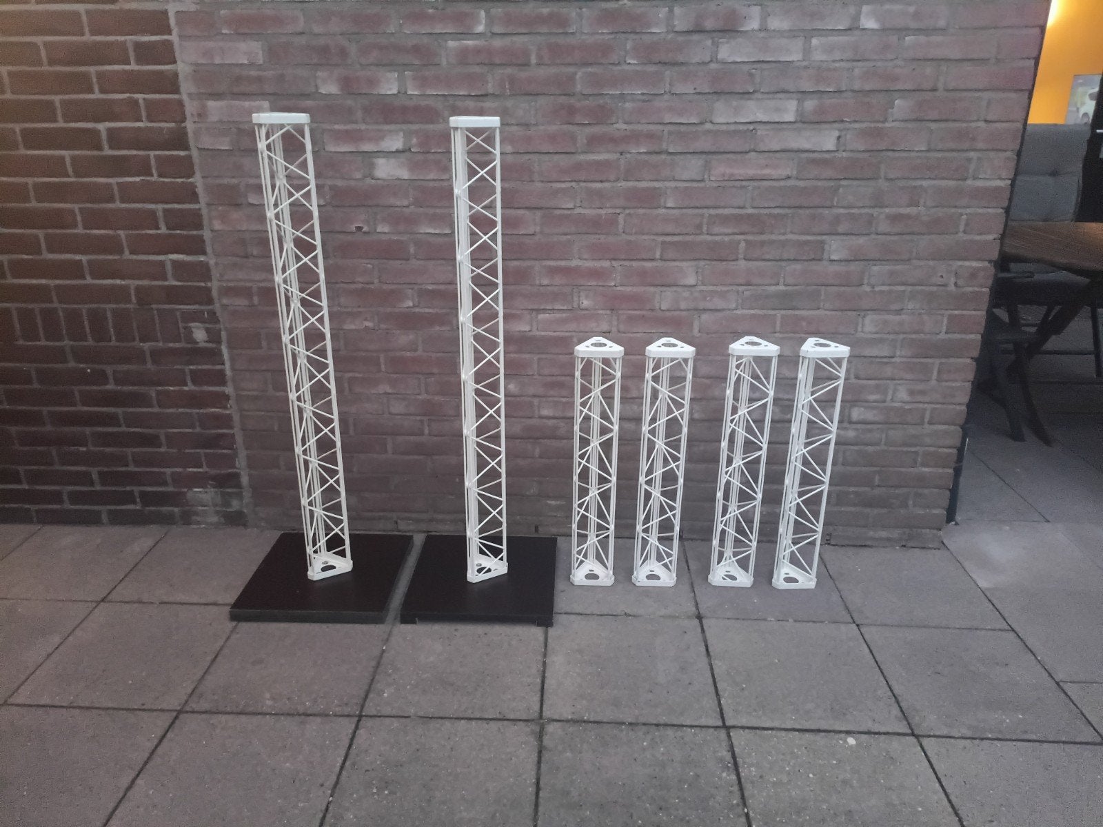 Decotruss driehoek wit, Muziek en Instrumenten, Standaards, Ophalen, Gebruikt, Licht of Laser