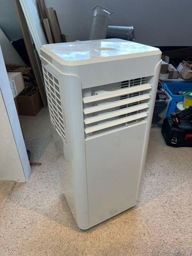 Mobiele airco – 14.000 BTU / 4.000 W, Ophalen, Gebruikt, 2 snelheden, Koelen en Ontvochtigen