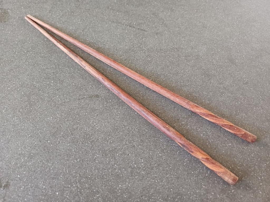 eetstokjes, Ophalen, Gebruikt, Hout, Los bestek