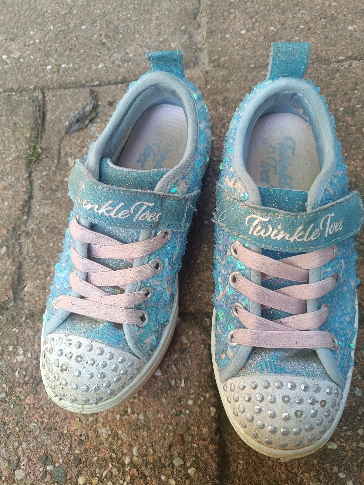Skechers Twinkle Toes sneakers met pailletten, Gebruikt, Meisje, Sportschoenen, Skechers