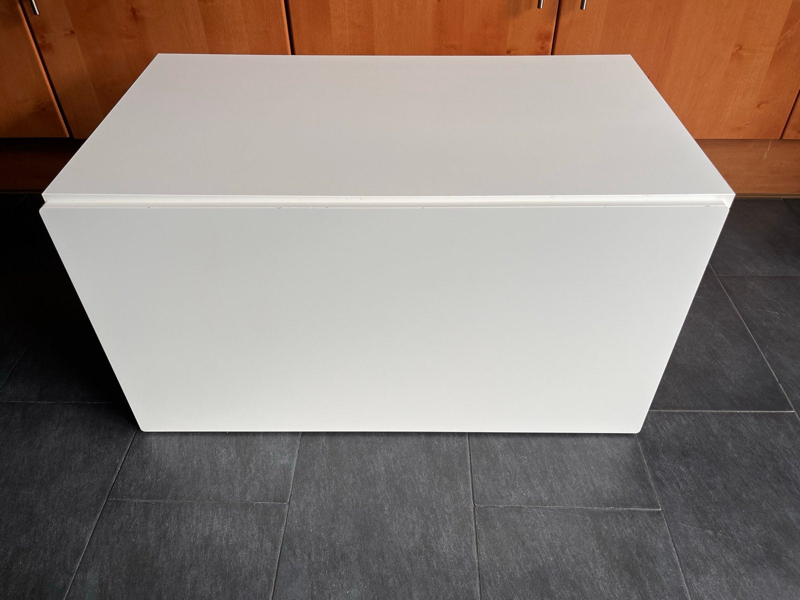 IKEA SMÅSTAD Speelgoedkist met bank en zitkussen, Ophalen, Zo goed als nieuw, Wit, Opbergmeubel