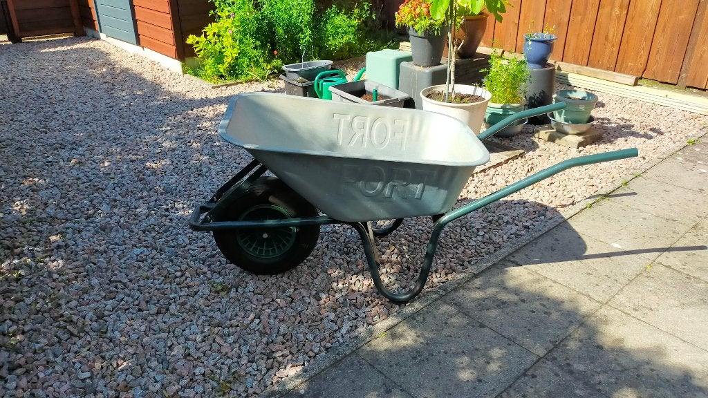 kruiwagen-FORT-90 liter, Ophalen, Handmatig, FORT, Gebruikt