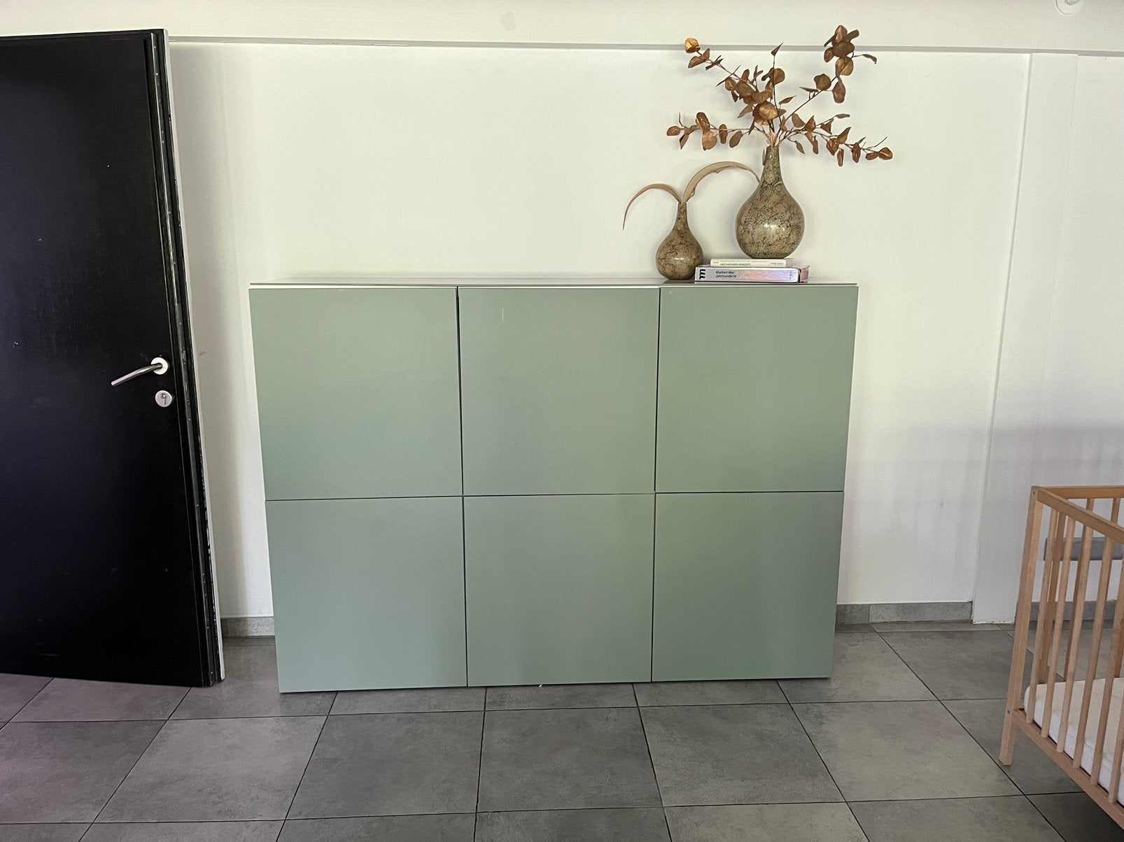 Kast BESTA met glasplaat, Ophalen, Zo goed als nieuw, 25 tot 50 cm