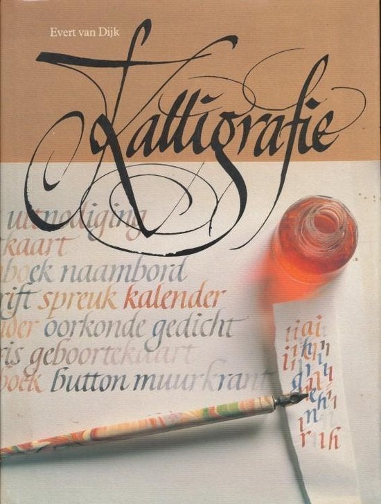Kalligrafie, Boeken, Hobby en Vrije tijd, Evert van Dijk, Ophalen of Verzenden, Zo goed als nieuw, Tekenen en Schilderen
