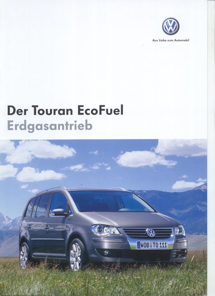 Volkswagen Touran EcoFuel Erdgasantrieb (mei 2007), Ophalen of Verzenden, Nieuw, Volkswagen