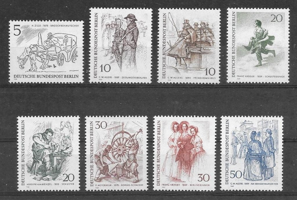 Duitsland - Berlijn 1969 19e Eeuw, Verzenden, BRD, Postfris