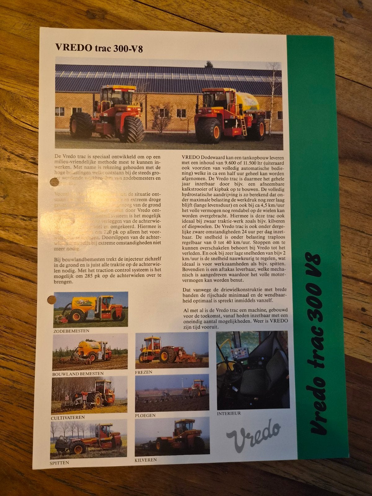 tractor folder Vredo trac 300 V8, Ophalen of Verzenden