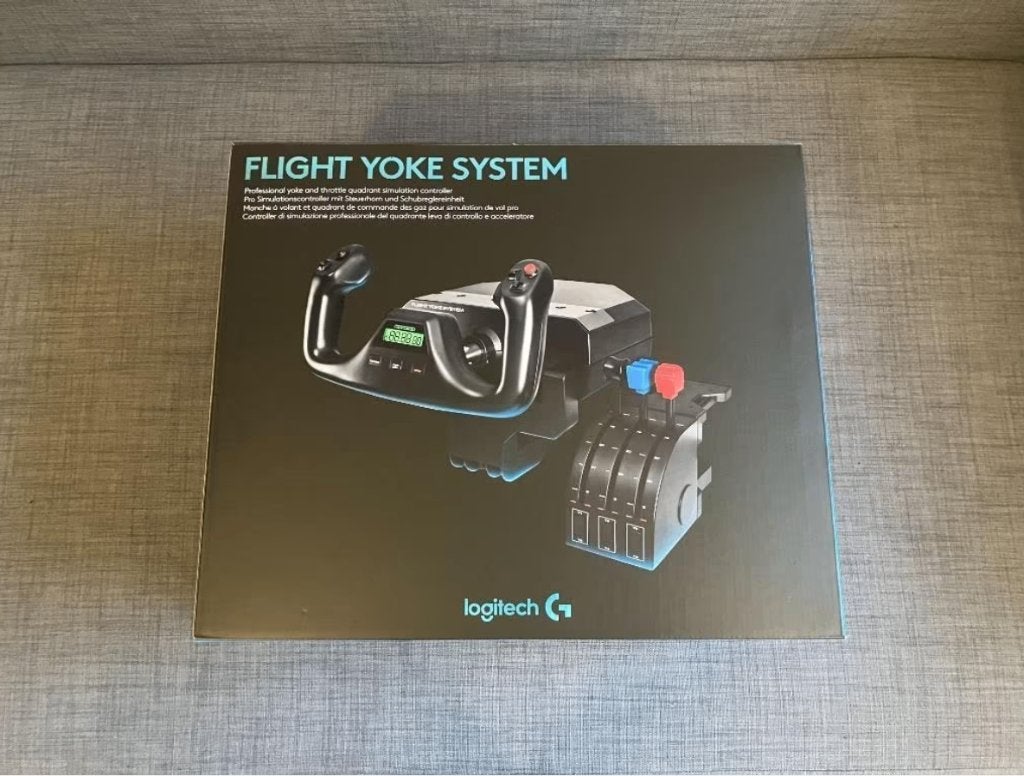 Totaalpakket: Logitech G Flight Yoke System & Rudder Pedals, Computers en Software, Ophalen, Zo goed als nieuw, Logitech