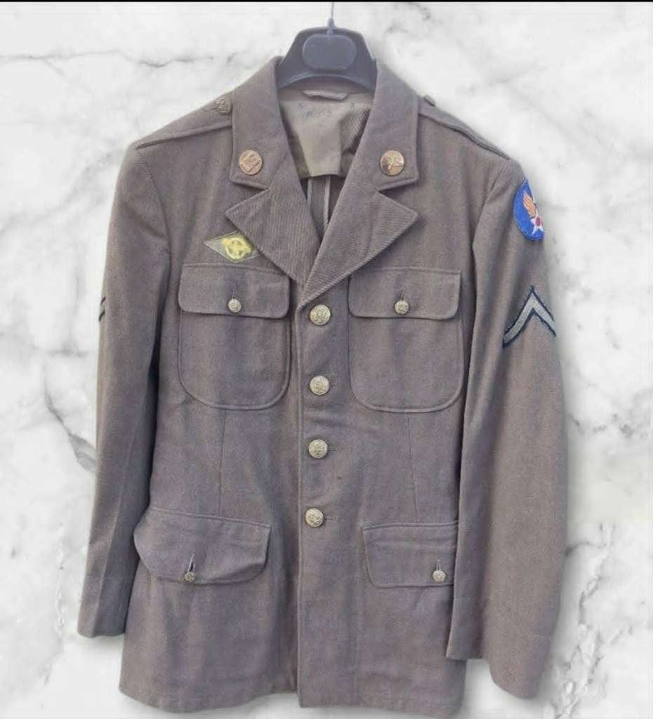 USAAF WO2 First Air Force Class A uniformjasje, Verzamelen, Ophalen of Verzenden, Luchtmacht, Amerika, Kleding of Schoenen