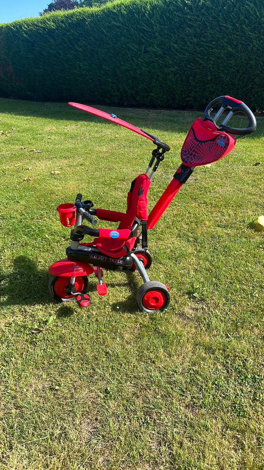 Smart Trike driewieler met duwstang en zonneklep, Ophalen