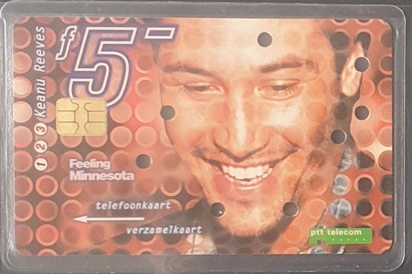 Telefoonkaart Keanu Reeves ongebruikt, Ophalen of Verzenden, Nederland
