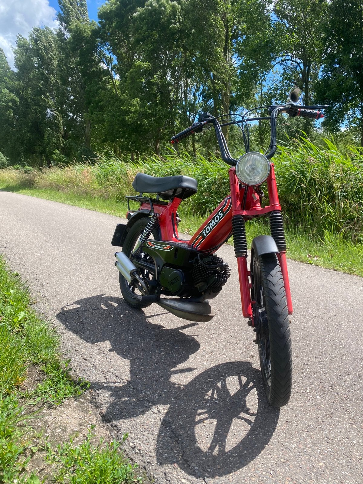 Tomos A35- Rood, Goede Staat, Fietsen en Brommers, Brommers | Tomos, Ophalen, Gebruikt, Maximaal 45 km/u, Standard
