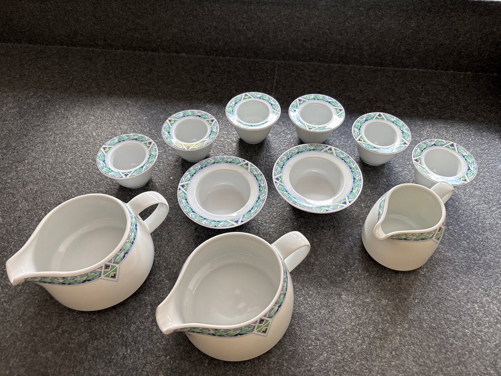 Arzberg servies: 2 kannen, 3 schalen, 6 eierdopjes, Ophalen, Kan, Gebruikt, Arzberg