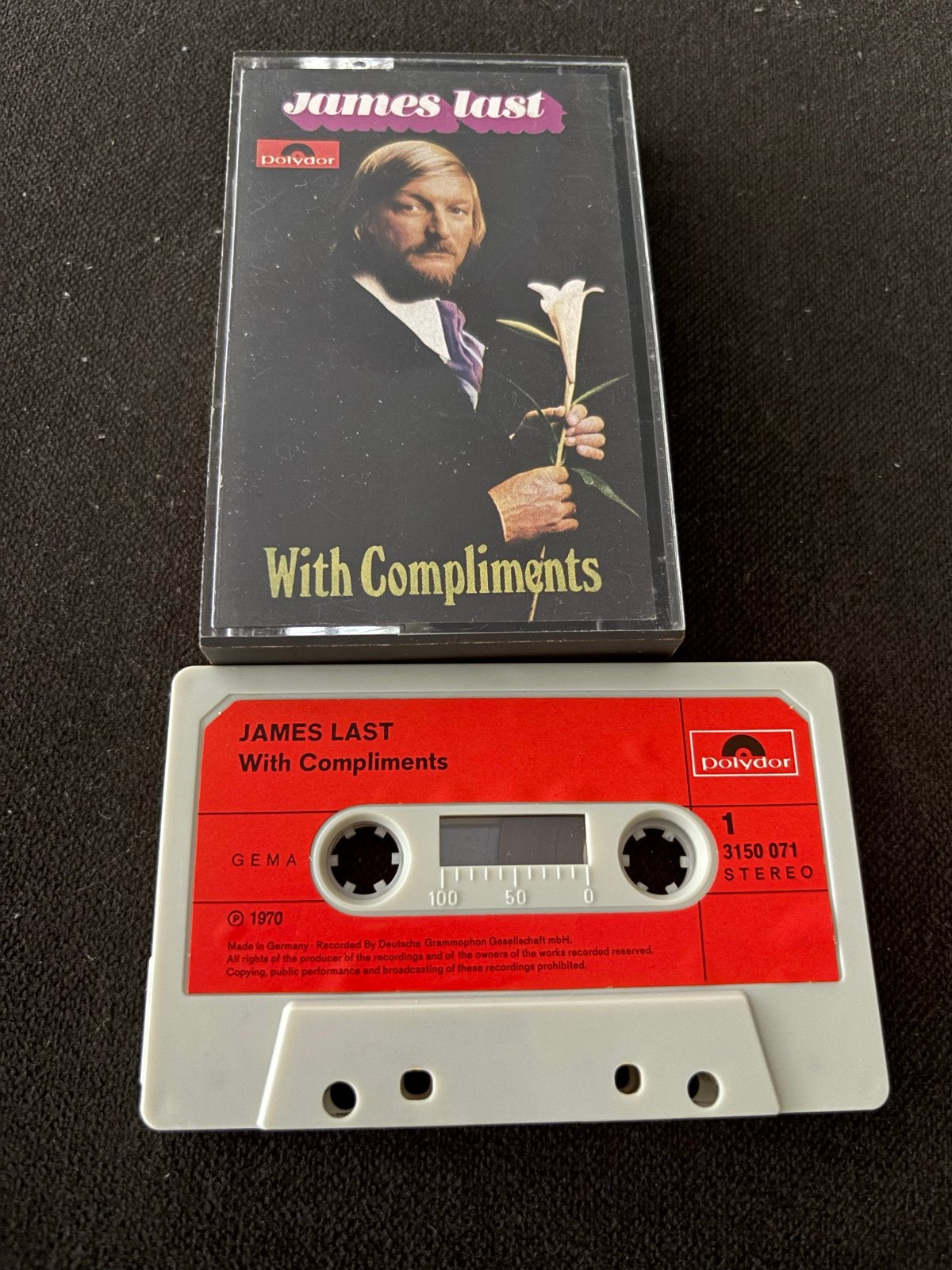 James Last - With Compliments (Cassettebandje), Gebruikt, Overige genres, 1 bandje, Ophalen of Verzenden