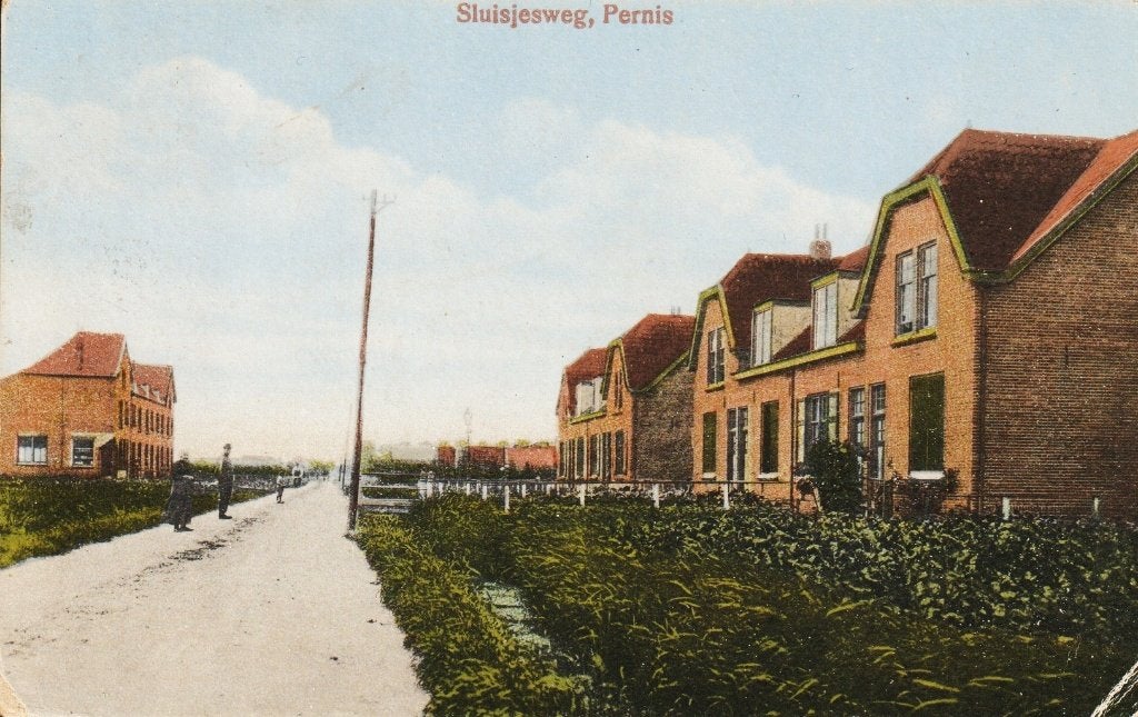 Pernis - Sluisjesweg, Verzenden, 1920 tot 1940, Gelopen