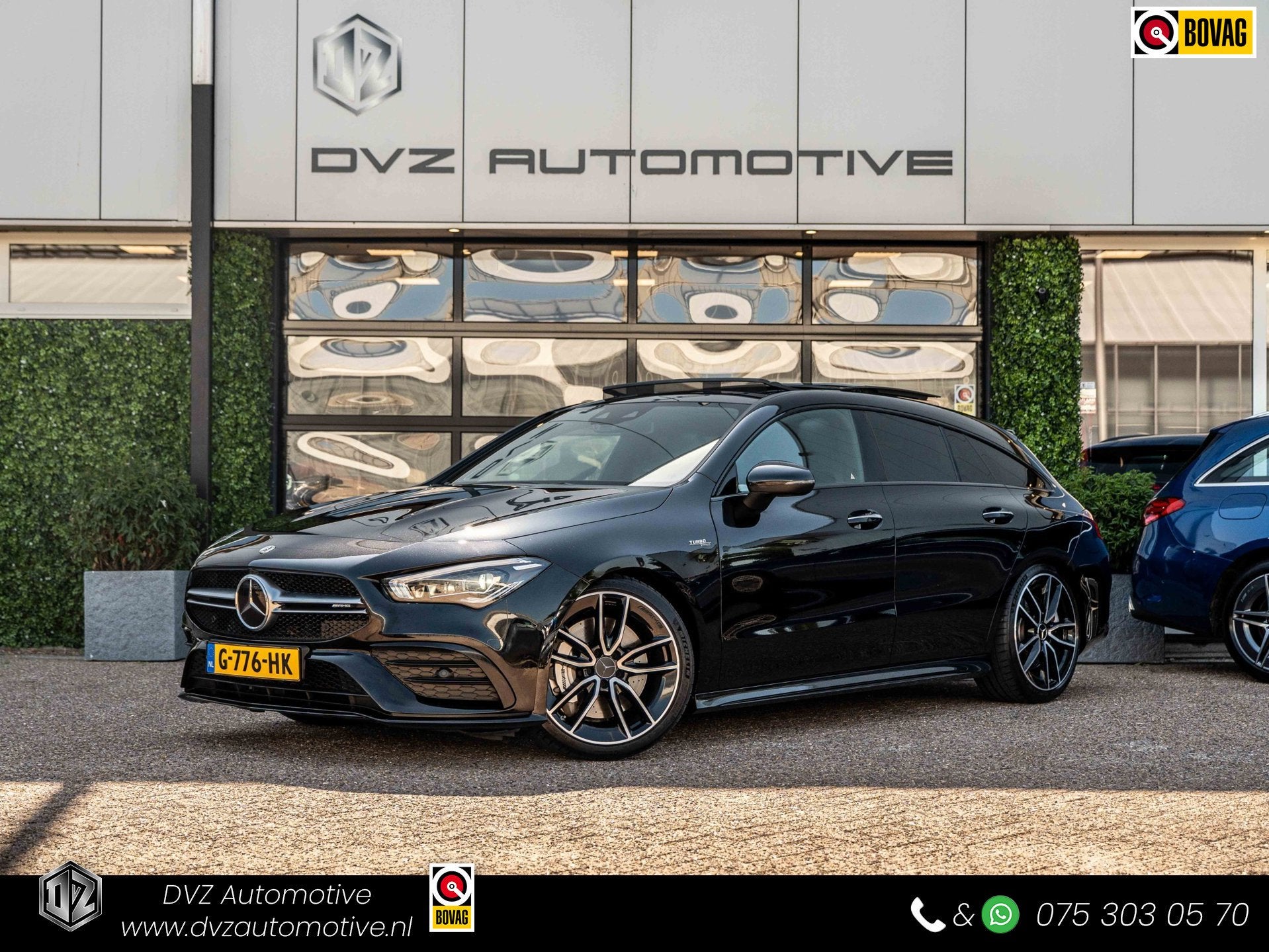 Mercedes-Benz CLA-klasse Shooting Brake AMG 35 4MATIC Premiu, Auto's, CLA, Met garantie (alle), Zwart, Vierwielaandrijving