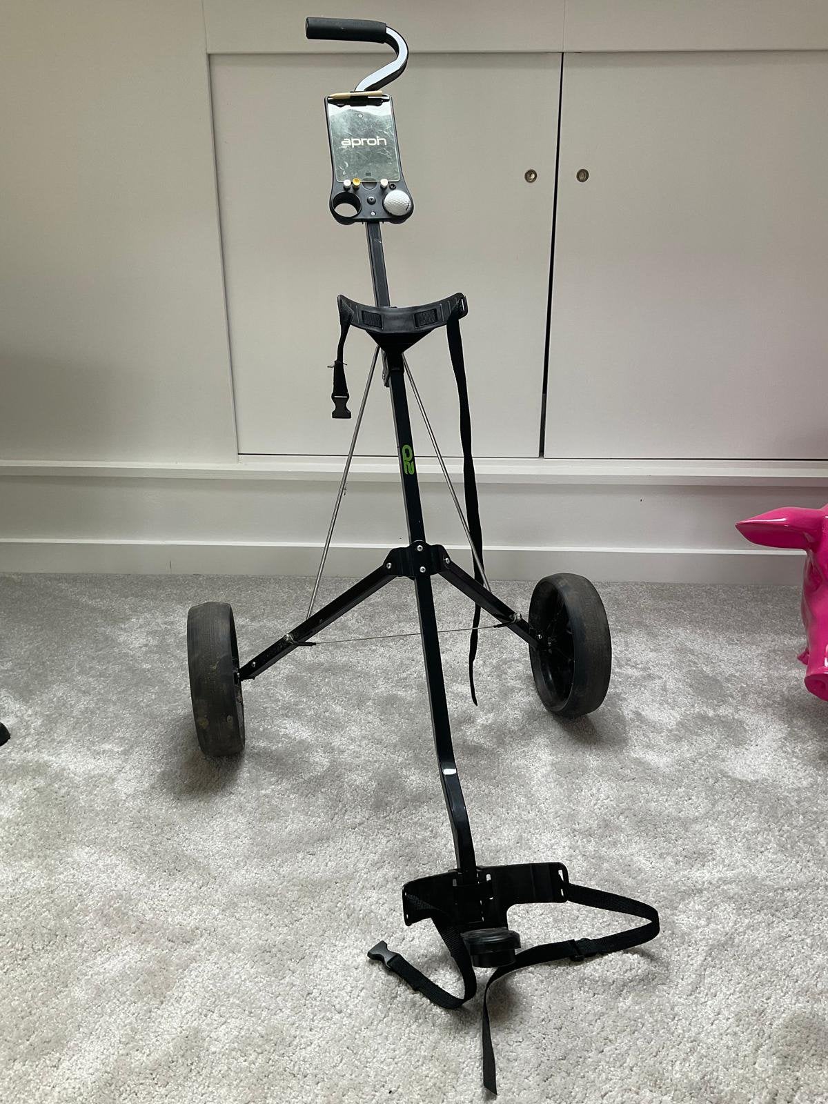 Golfkar voor golftas, Ophalen, Zo goed als nieuw, Golfkar