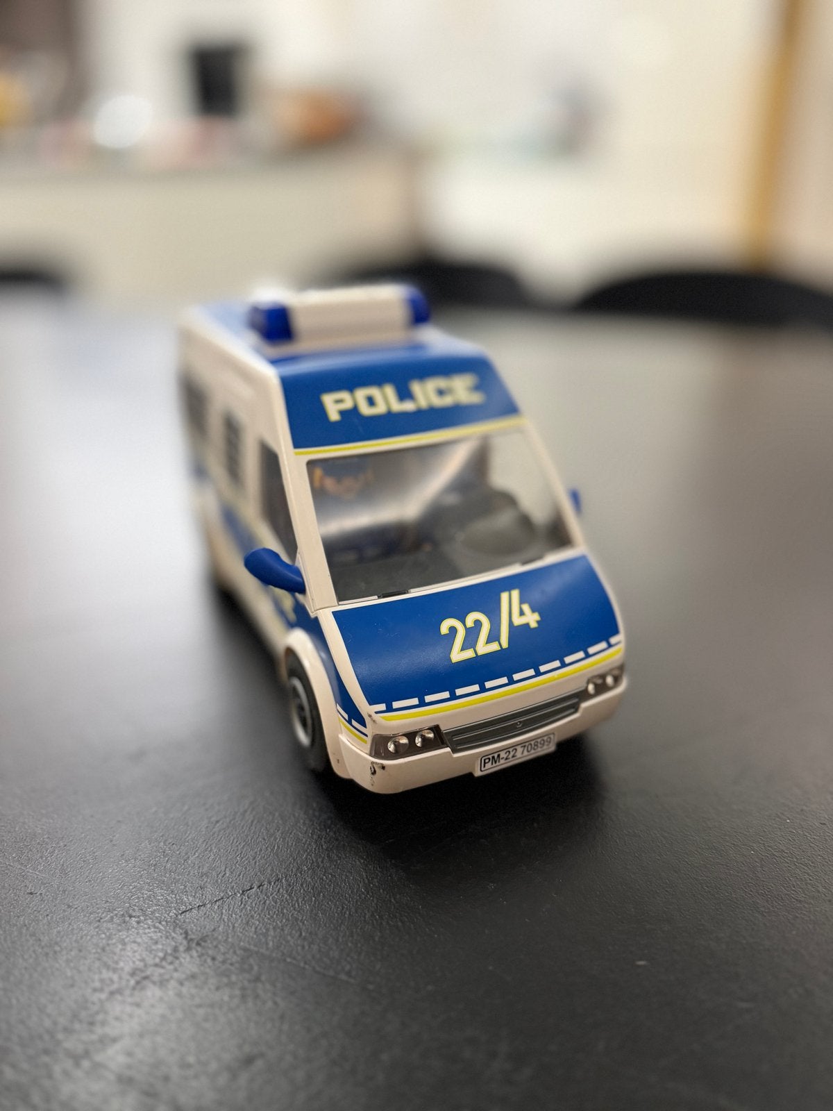 Playmobil 70899 Politiebus met licht & geluid (deur defect), Ophalen of Verzenden, Gebruikt