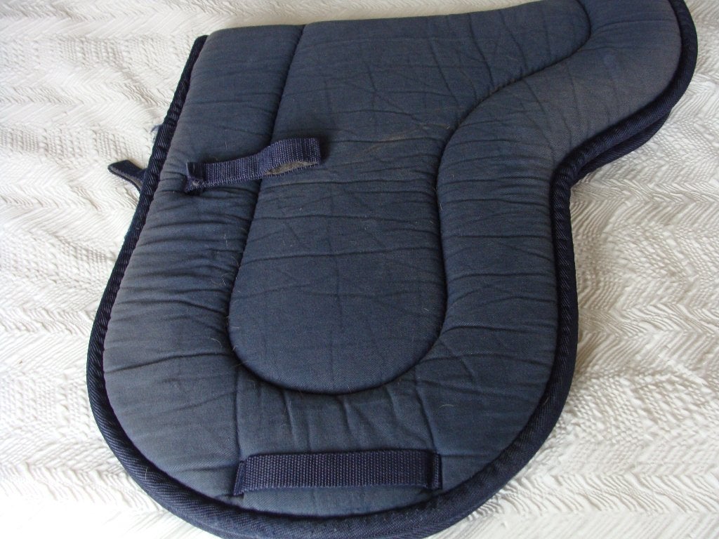 zadeldek blauw met siliconenrug maat full, Dieren en Toebehoren, Full (L), Ruggengraat vrij, Zadeldekje, Overige materialen