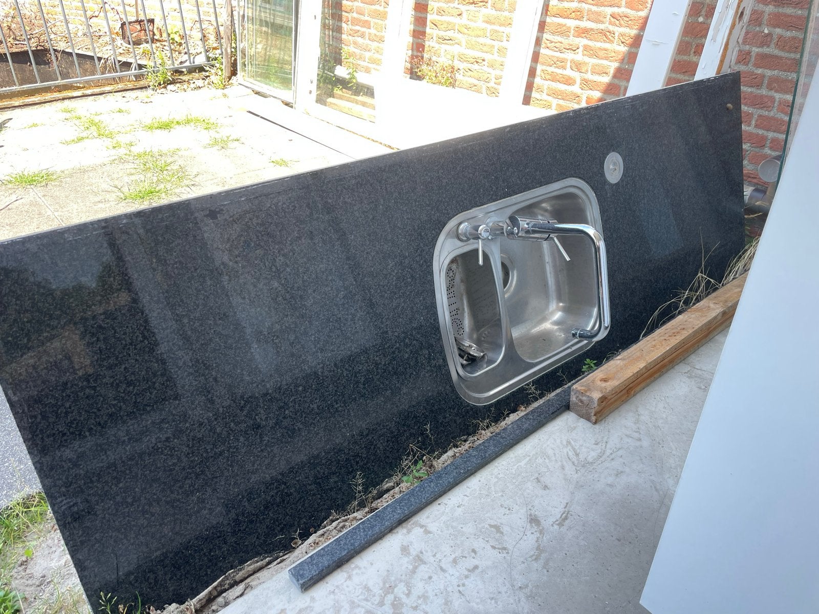 Natuursteen aanrechtblad 2.14 x 70, Ophalen