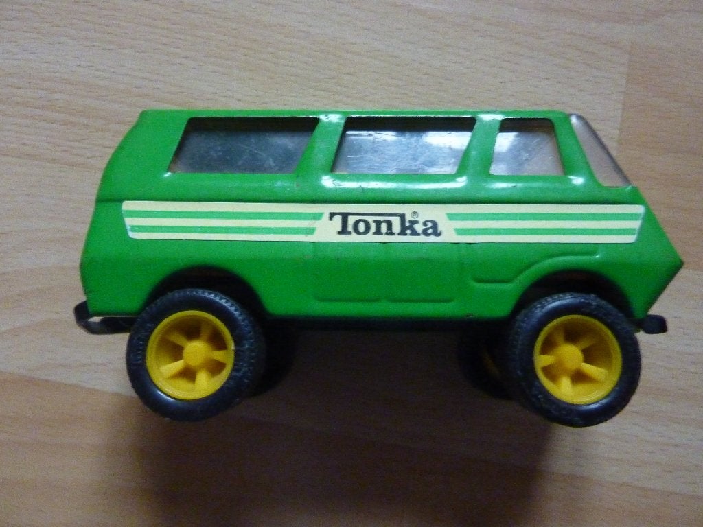 Vintage Tonka speelgoedbusje - Groen 55450, Ophalen of Verzenden