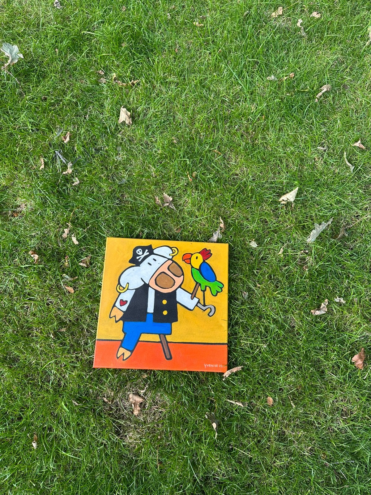 Zeerot van Yvonne Zomerdijk, Antiek en Kunst, Acrylverf, Gelimiteerde oplage, Ophalen of Verzenden, Dieren