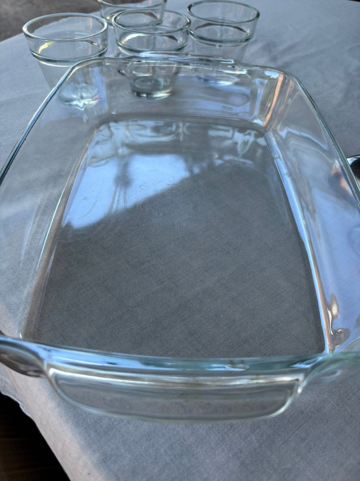 Grote ovenschaal glas zgan TEAB, Huis en Inrichting, Keuken | Servies, Ophalen, Overige stijlen, Glas, Schaal of Schalen