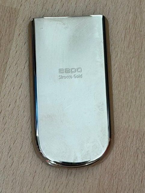 Achterkant Nokia 8800 sirocco gold, Telecommunicatie, Ophalen of Verzenden, Gebruikt