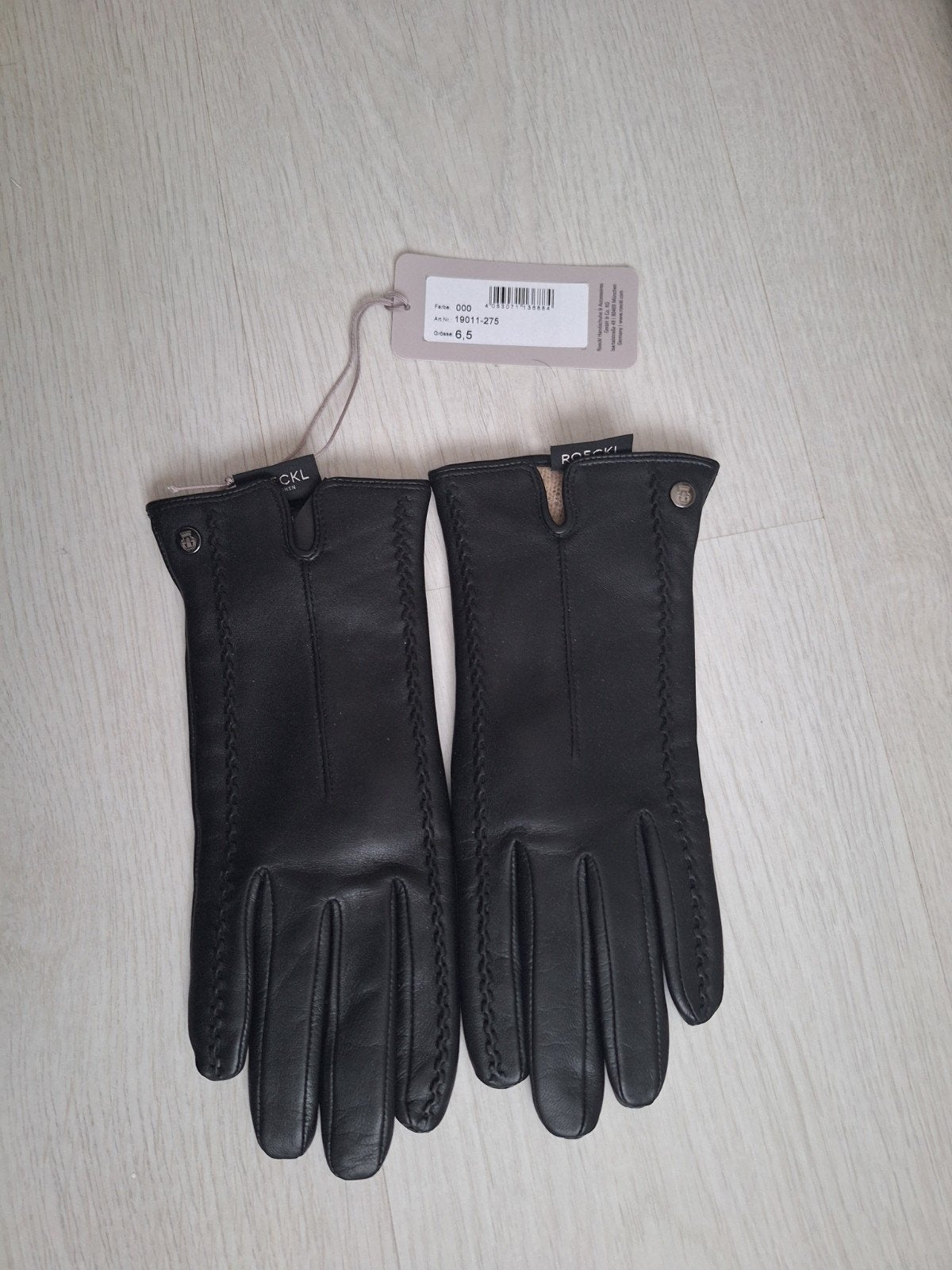 Roeckl leren handschoenen met wollen / kasjmier voering 6.5, Verzenden, Nieuw, Roeckl, Maat 34 (XS) of kleiner