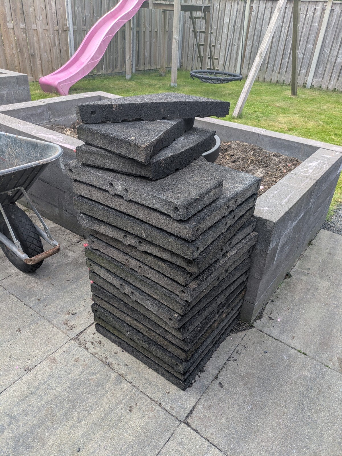 Rubberen tegels, Ophalen, Rubber, Overige typen