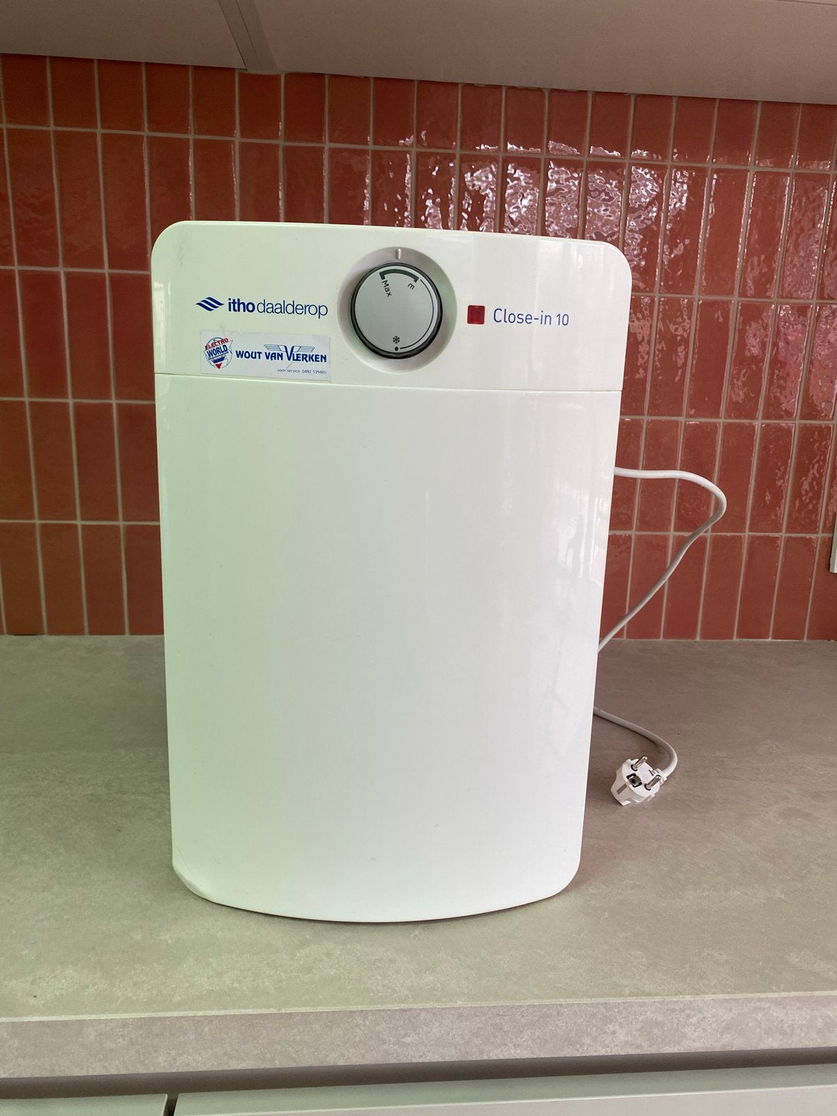 Itho Daalderop Close-in 10 liter keukenboiler, Ophalen, Gebruikt, Boiler, Minder dan 20 liter