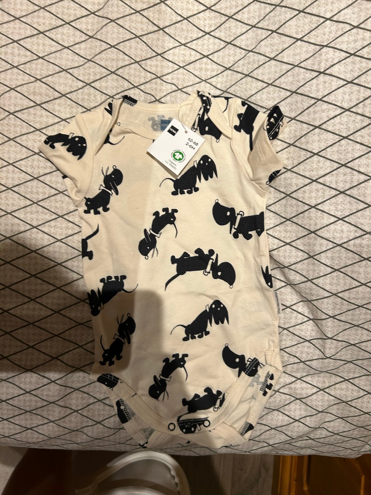 Baby romper met print - Maat 62-68 evt met zelfde sokken, Ophalen of Verzenden, Nieuw, Jongetje of Meisje
