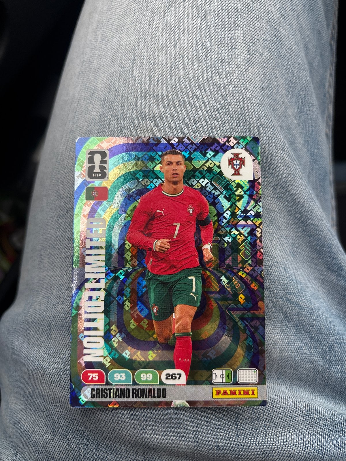 Cristiano Ronaldo Limited Edition Panini Adrenalyn XL, Ophalen, Zo goed als nieuw, Buitenlandse clubs, Spelerskaart