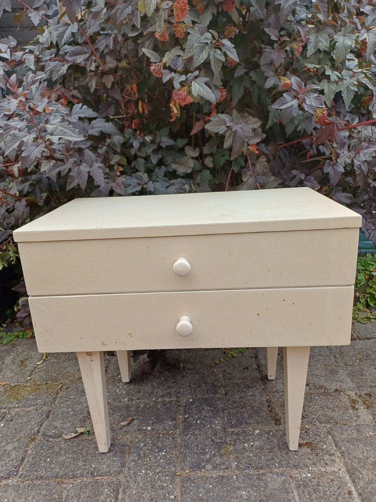 Klein retro vintage ladenkastje 2 lades, Huis en Inrichting, Kasten | Ladekasten, Ophalen, Gebruikt, 1 of 2 laden, 50 tot 100 cm