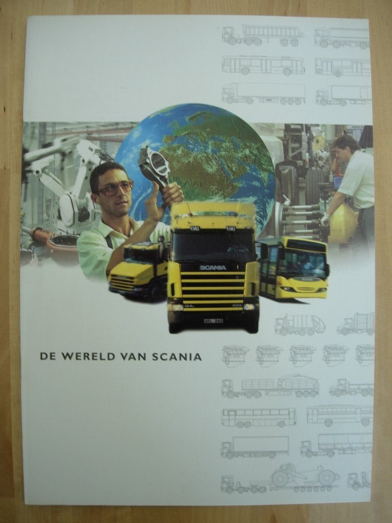 Scania Producten & Organisatie Brochure 1996, Ophalen of Verzenden, Zo goed als nieuw, Overige merken, Scania