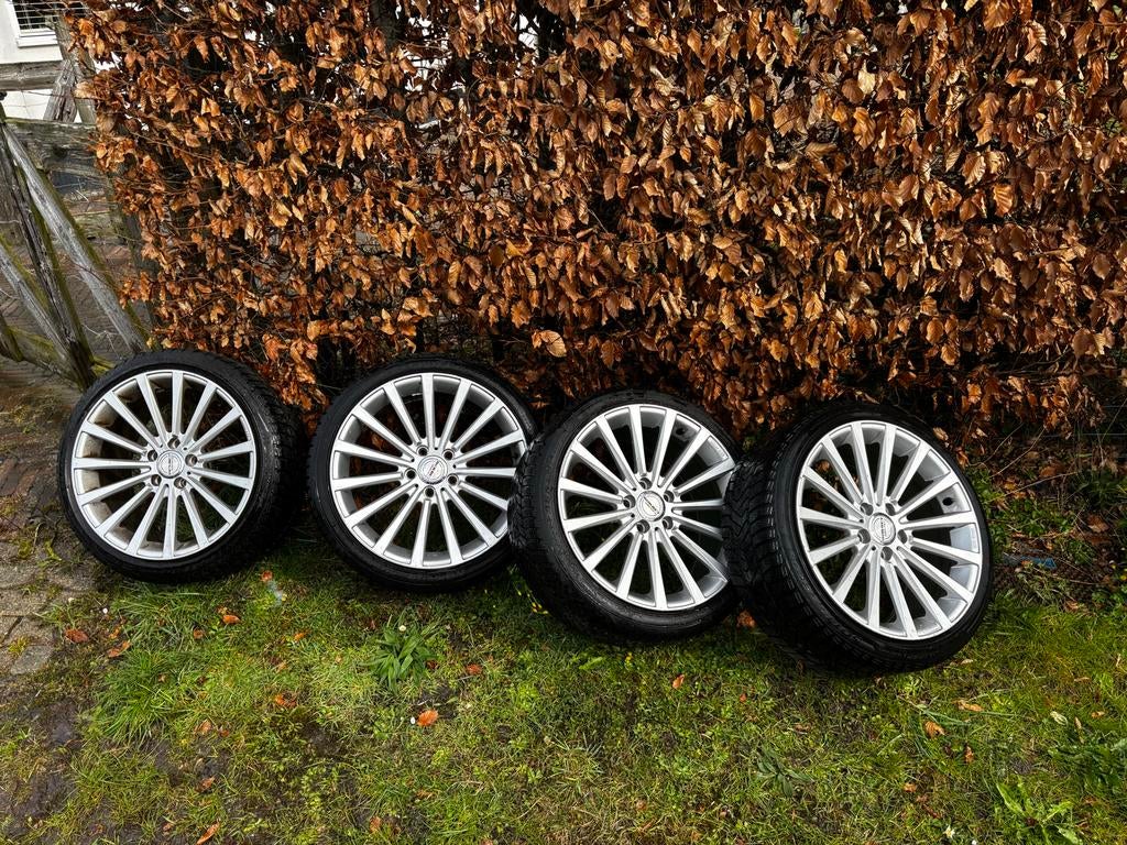 Borbet Winterbanden met velg 225/40 R18 92V, Ophalen, 18 inch, Gebruikt, Banden en Velgen