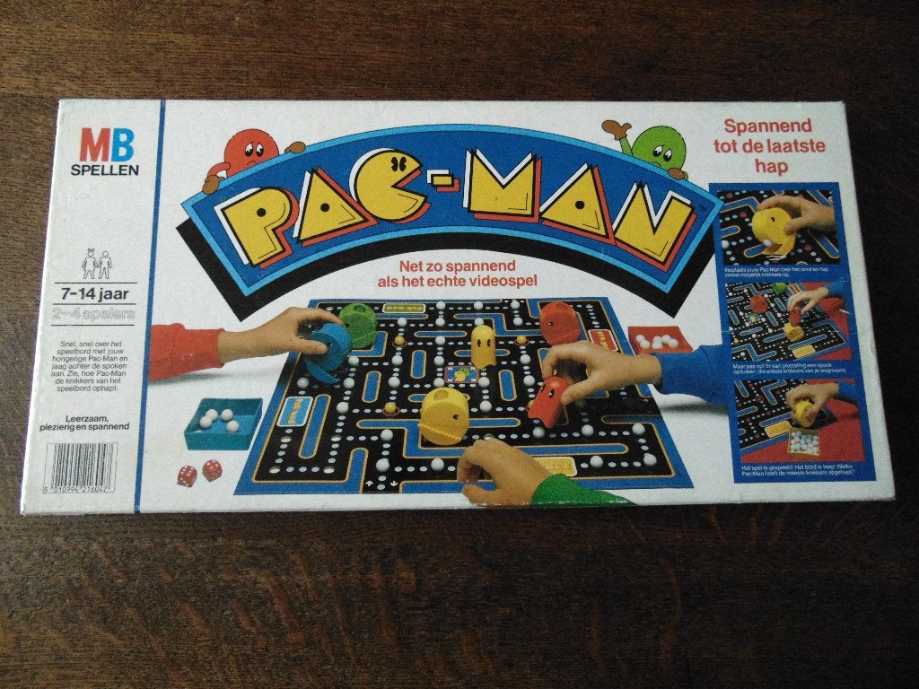 Pac-Man Spel van MB, Hobby en Vrije tijd, Een of twee spelers, Ophalen of Verzenden, Gebruikt, MB Spellen