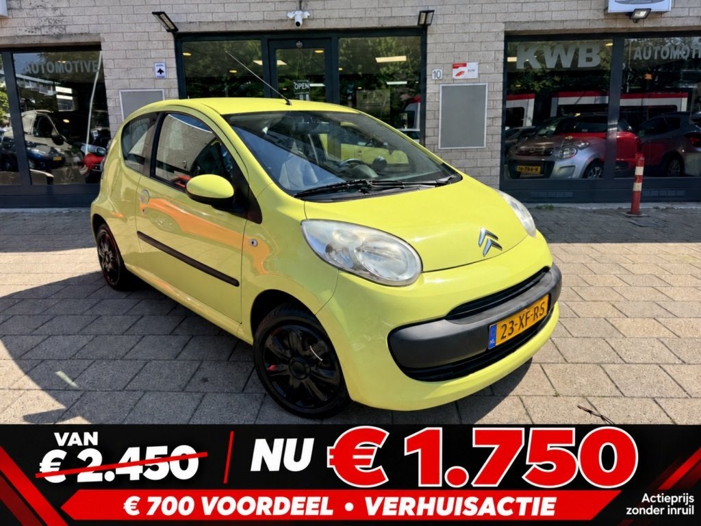 Citroen C1 1.0-12V 3-deurs | Airco | Nieuwe koppeling Banden, Auto's, Gebruikt, 4 stoelen, 68 pk, Bedrijf