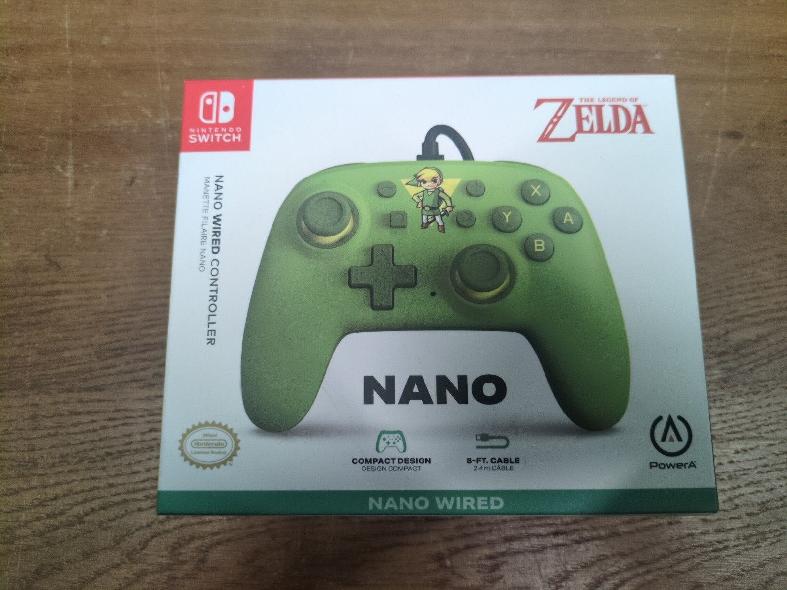 PowerA Nano Wired Controller Zelda voor Nintendo Switch, Ophalen of Verzenden, Nieuw, Met 1 controller, Switch Original