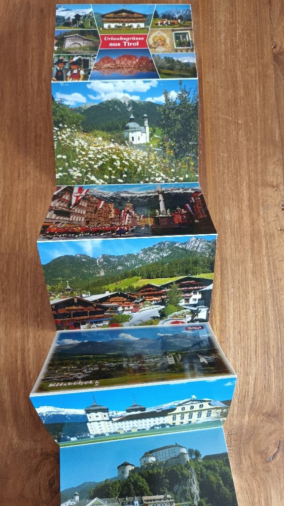 Oostenrijk, Tirol; 20 kaarten in harmonicavorm, Ophalen of Verzenden, 1980 tot heden, Ongelopen, Oostenrijk