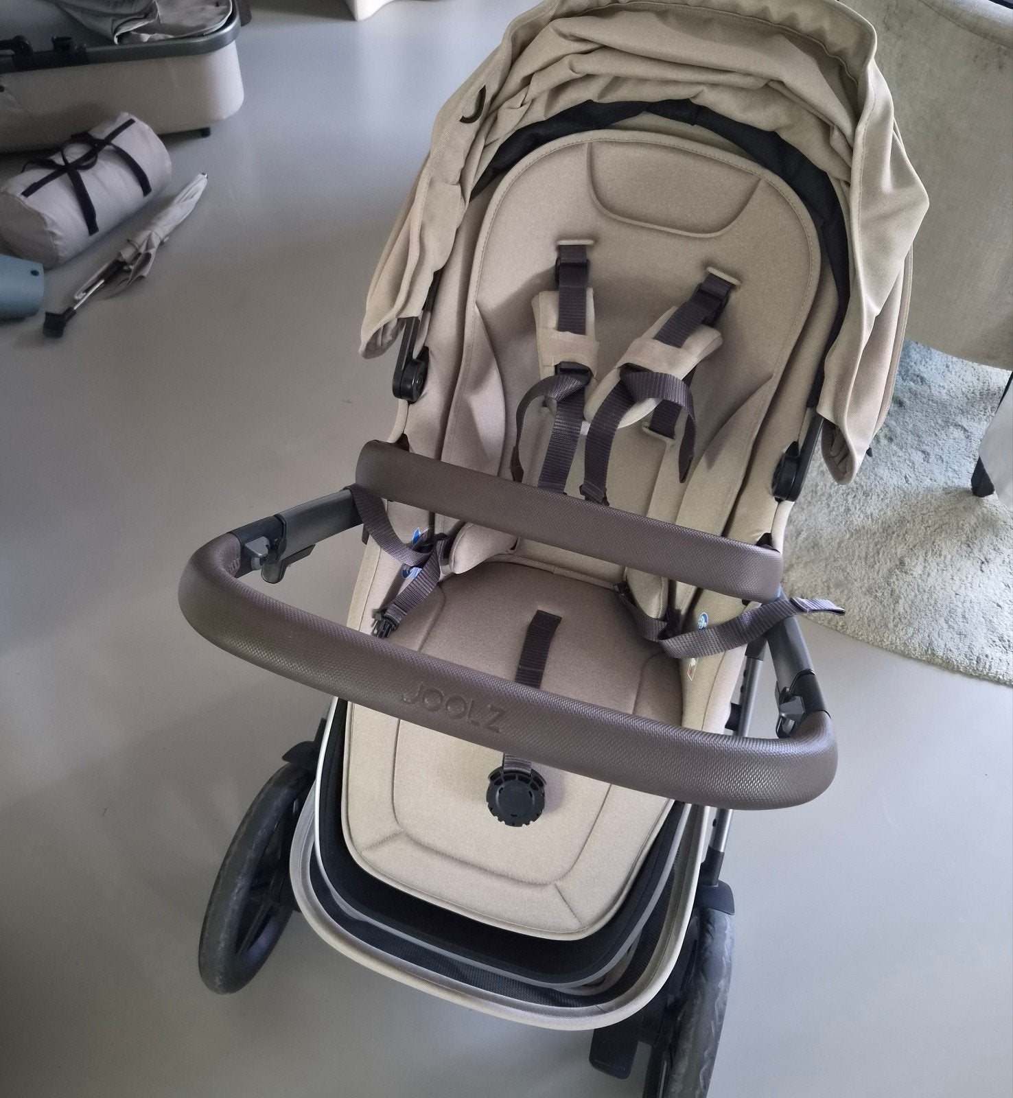 Joolz Geo3 Sandy Taupe 2025 compleet met luxe accessoires!, Ophalen, Zo goed als nieuw, Overige merken