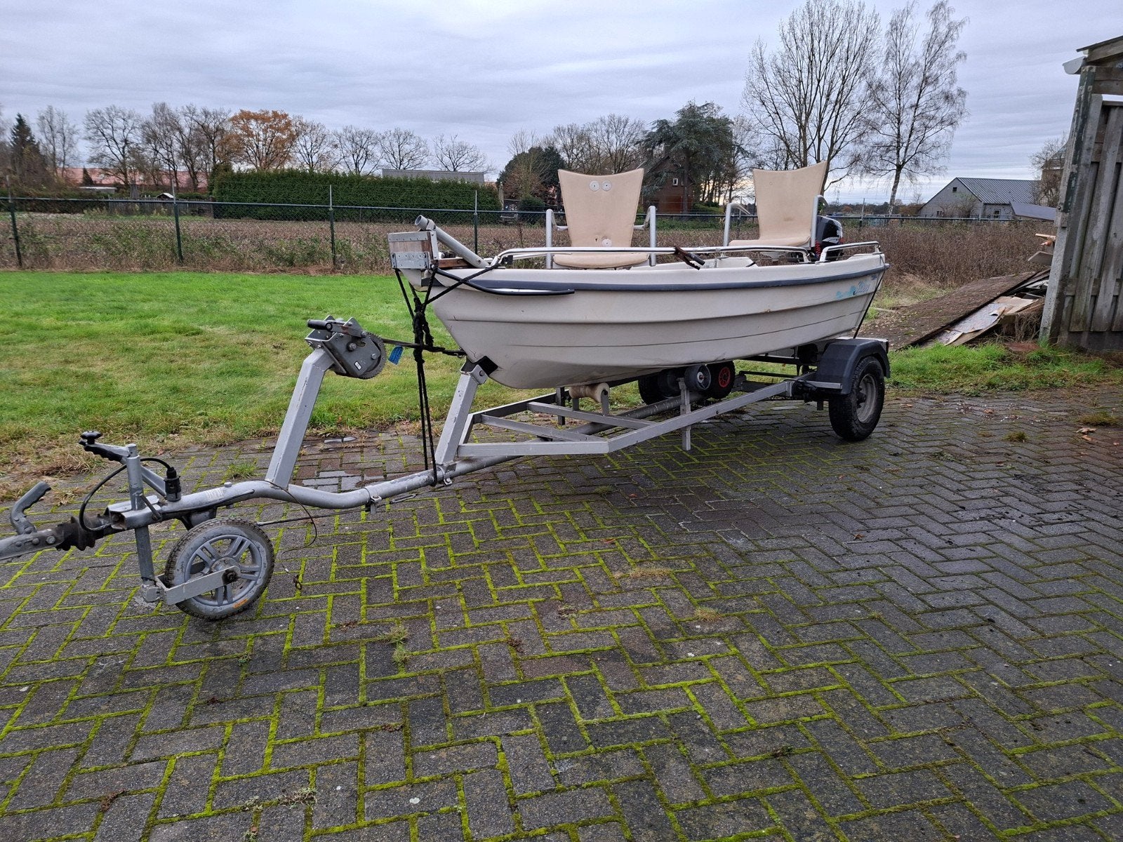 leuke (vis)boot [5pk4t] [fluistermotor] [rib], Watersport en Boten, Bootonderdelen, Ophalen, Zo goed als nieuw, Motor en Techniek