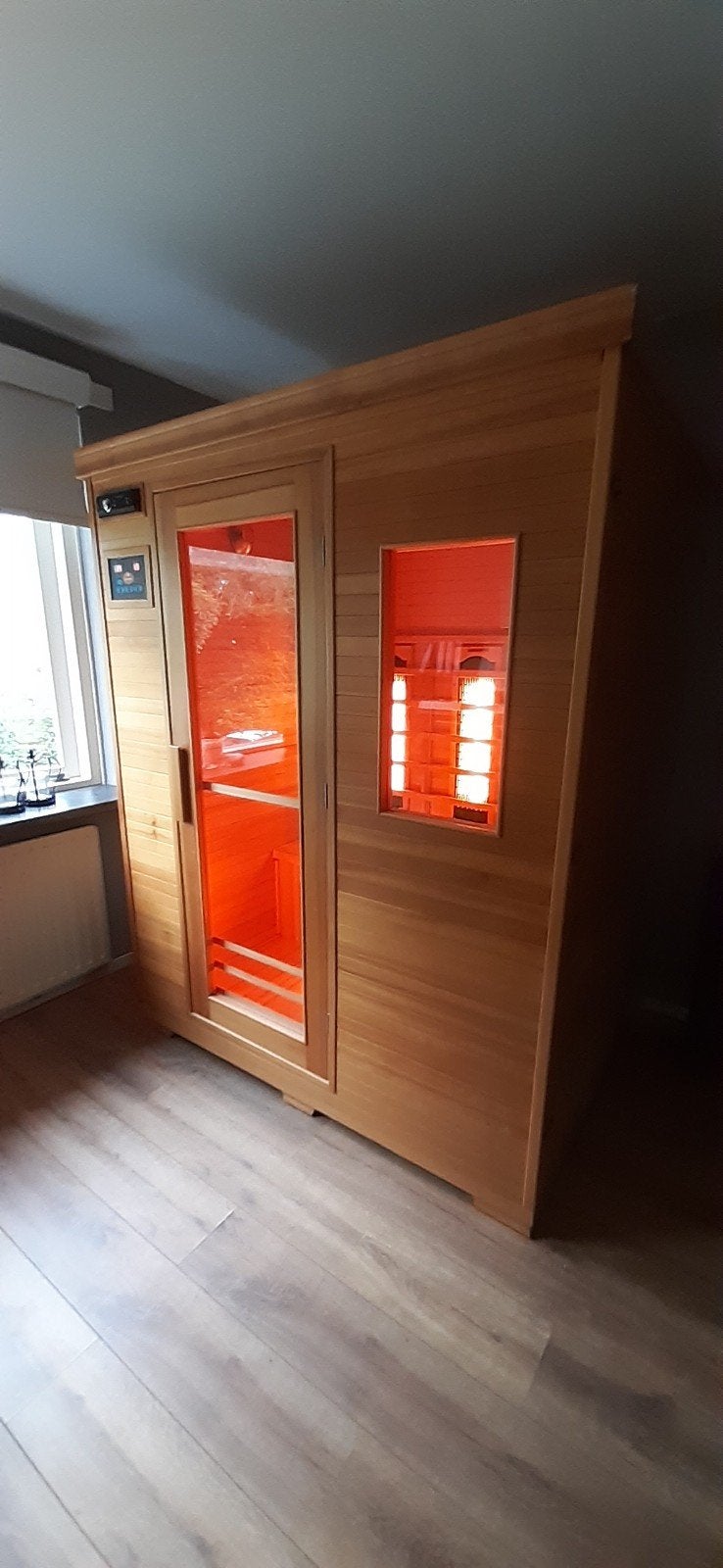Infraroodcabine Ivar 3 Full Spectrum, Ophalen, Zo goed als nieuw, Infrarood, Complete sauna