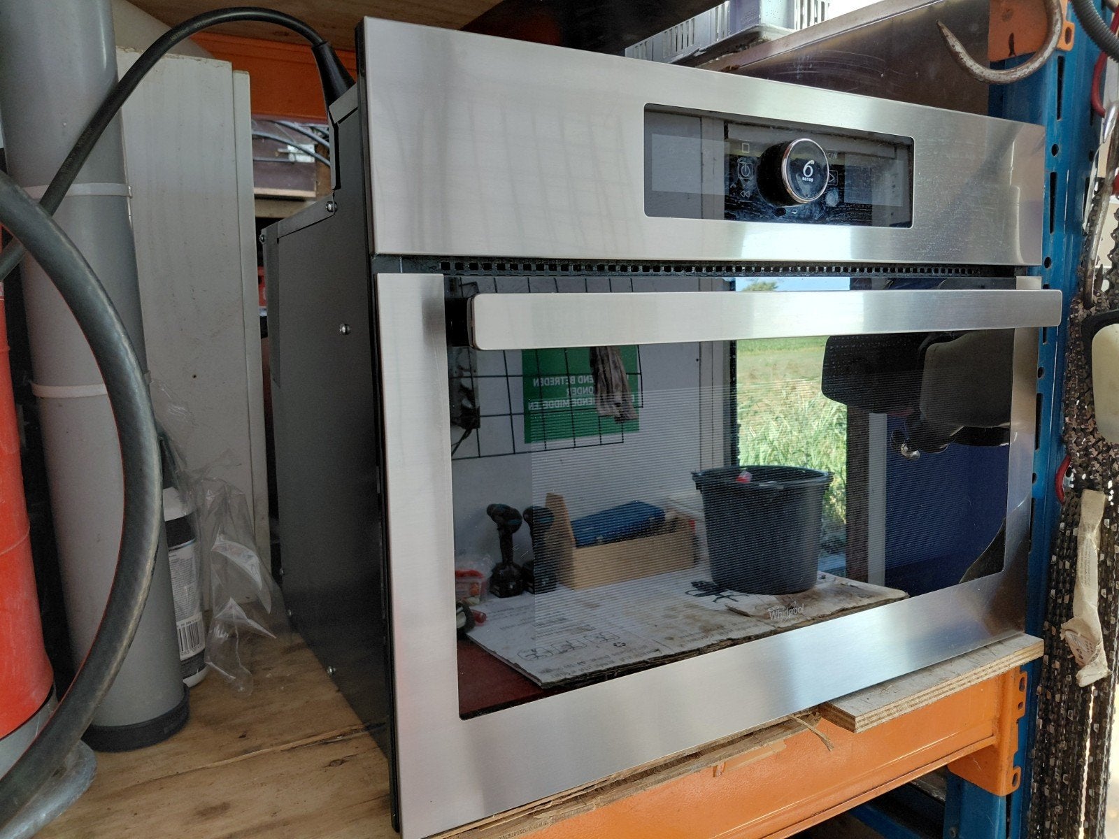 Combi oven magnetron whirlpool, Ophalen, Crisp, Gebruikt, Inbouw