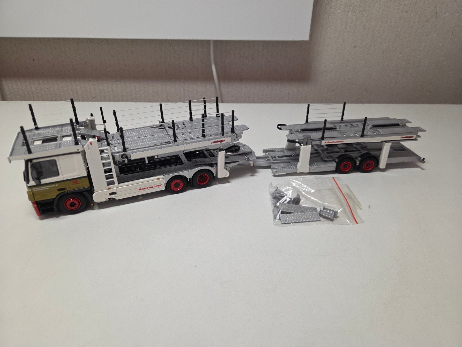 WSI Mercedes Actros autotransporter Koopman, Ophalen of Verzenden, Zo goed als nieuw, Bus of Vrachtwagen, Wsi