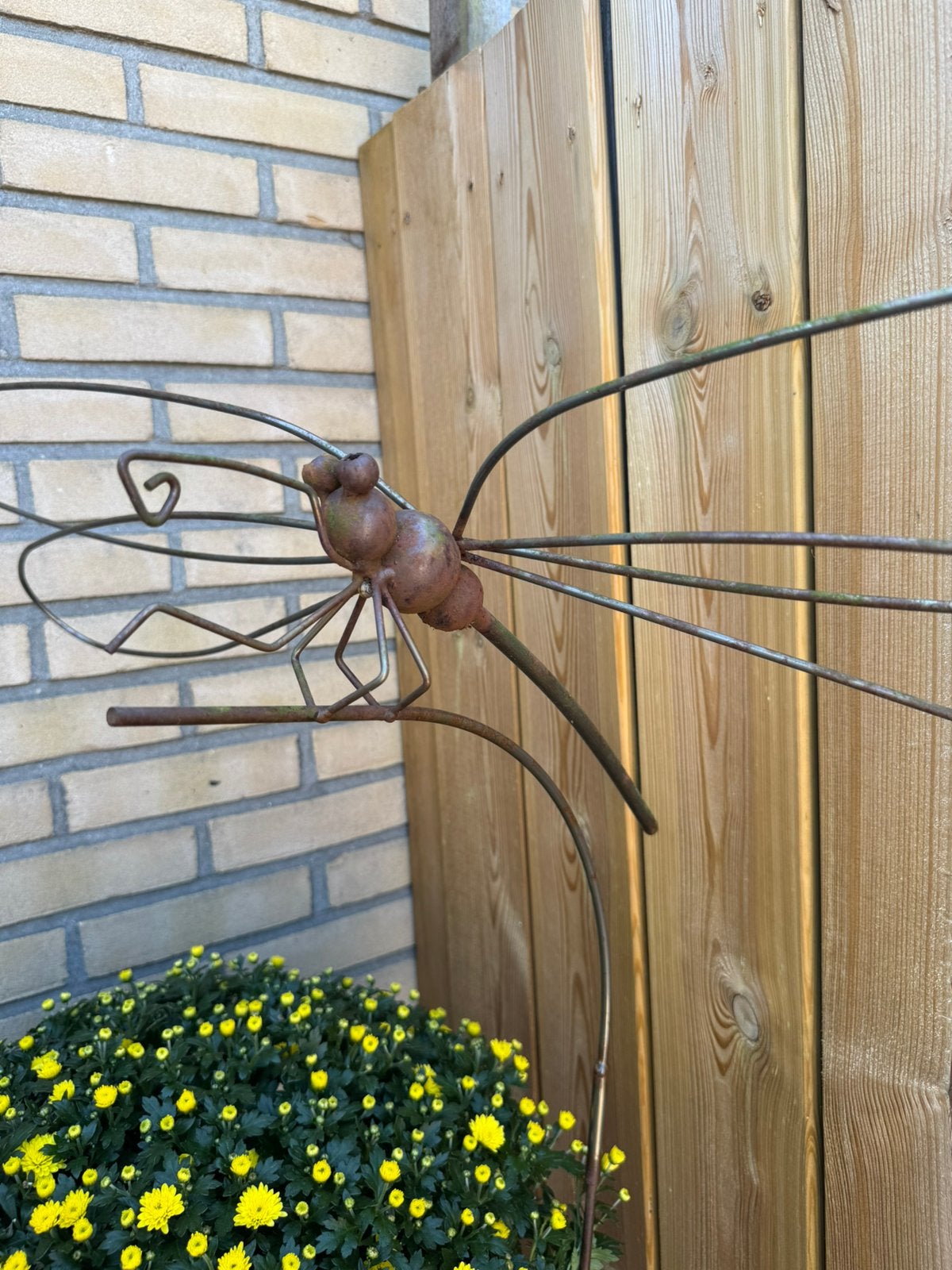 Prachtige XXL Metalen Libelle Tuinsteker (1.50m hoog, Tuin en Terras, Ophalen, Zo goed als nieuw