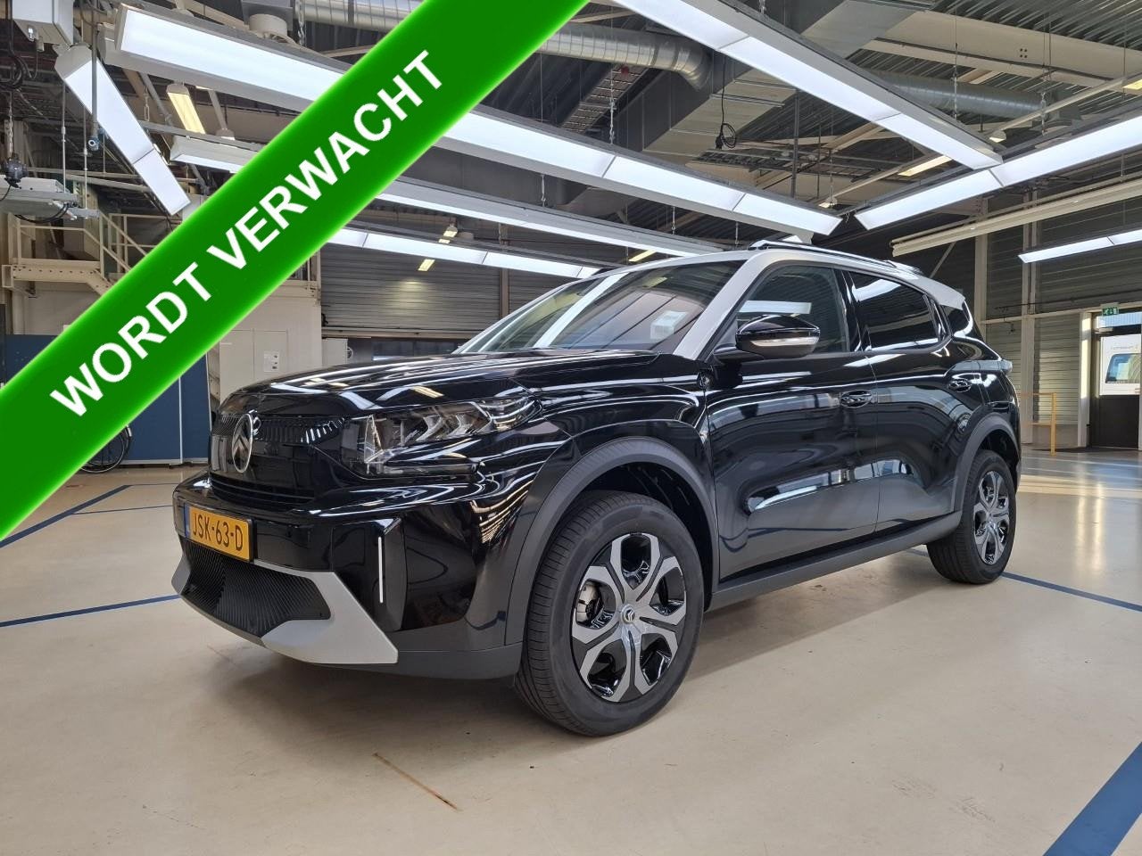 Citroën C3 Aircross 1.2 Hybrid 145pk Plus Automaat 52km!, Stof, 1199 cc, Parkeersensor, Zwart