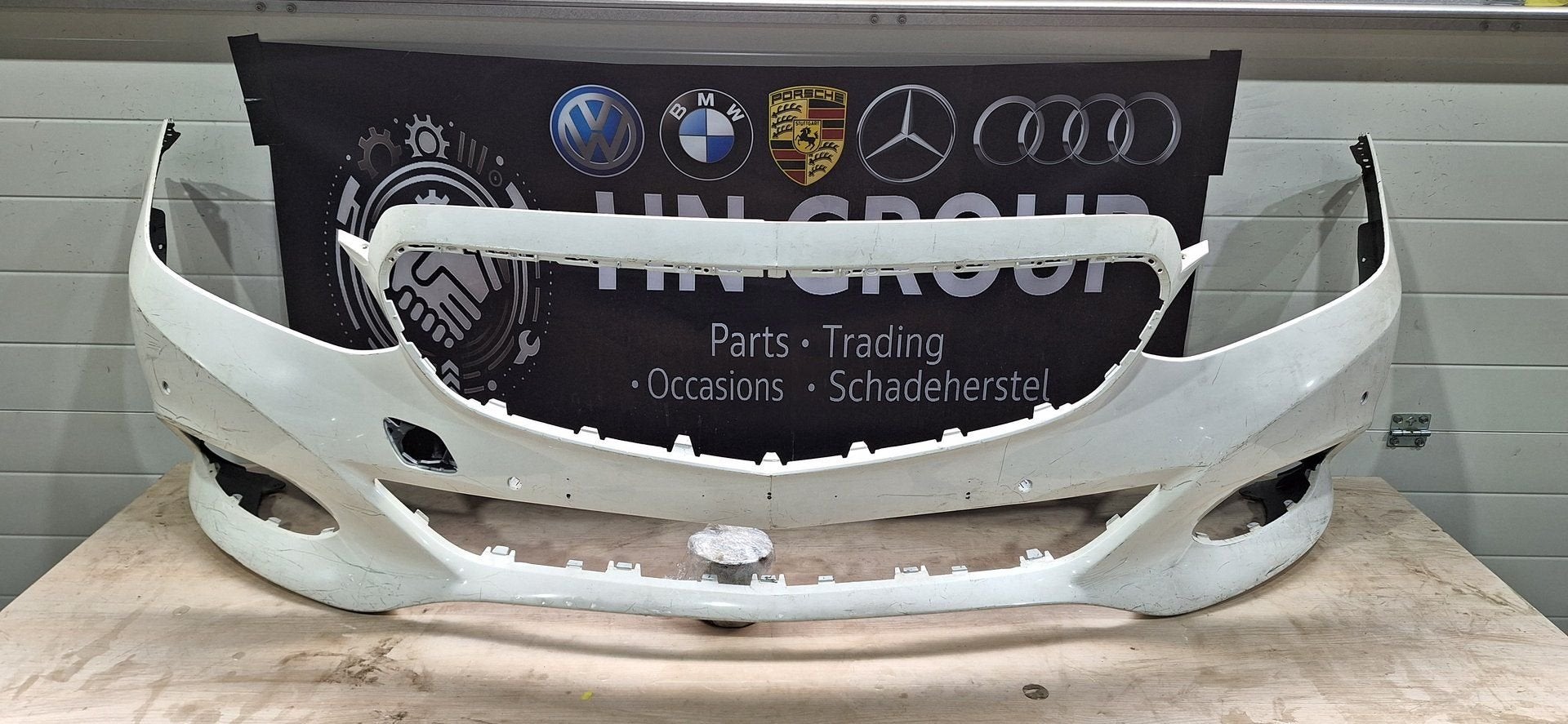 e klasse facelift w212 .bumper wit, Gebruikt, -, Voor, Ophalen of Verzenden
